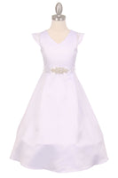 Gianna All Satin Dress with Belt   Sizes 6 to 16
