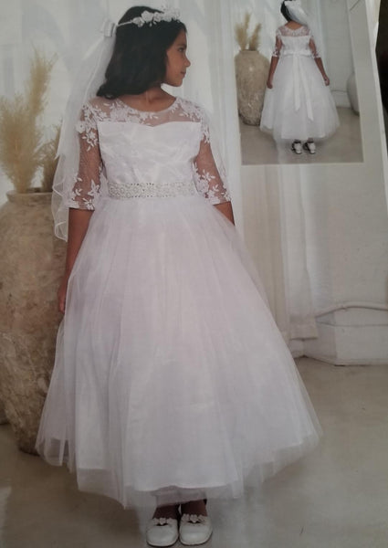 Hayley Long Sleeve Lace & Tulle  Sizes 6 to 24