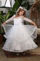 Charlotte Long Sleeve Tulle Skirt SIZES 3 TO 20